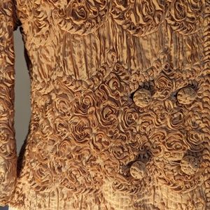Vintage Caladonia Rose Gold Embossed Jacket Size M